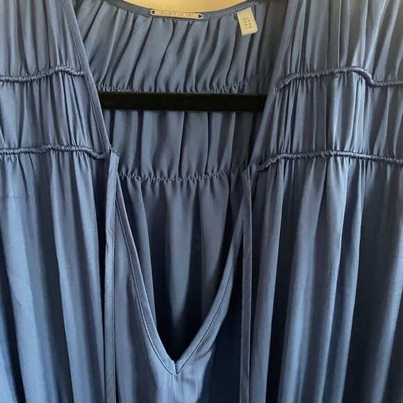 Elie Tahari Deep Blue Long Sleeve Dress - Picture 3 of 15